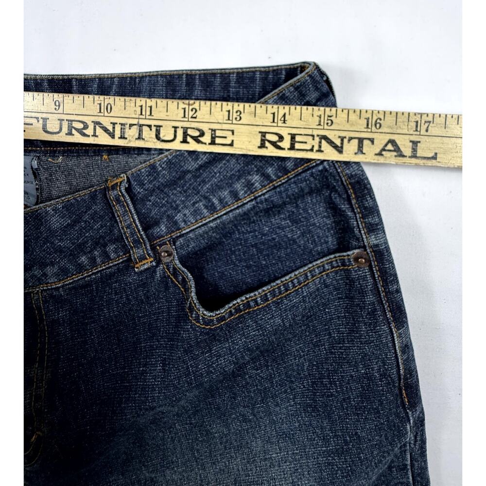 NYC women jean straigh legs Sz 12 Dark Wash - Picture 8 of 9